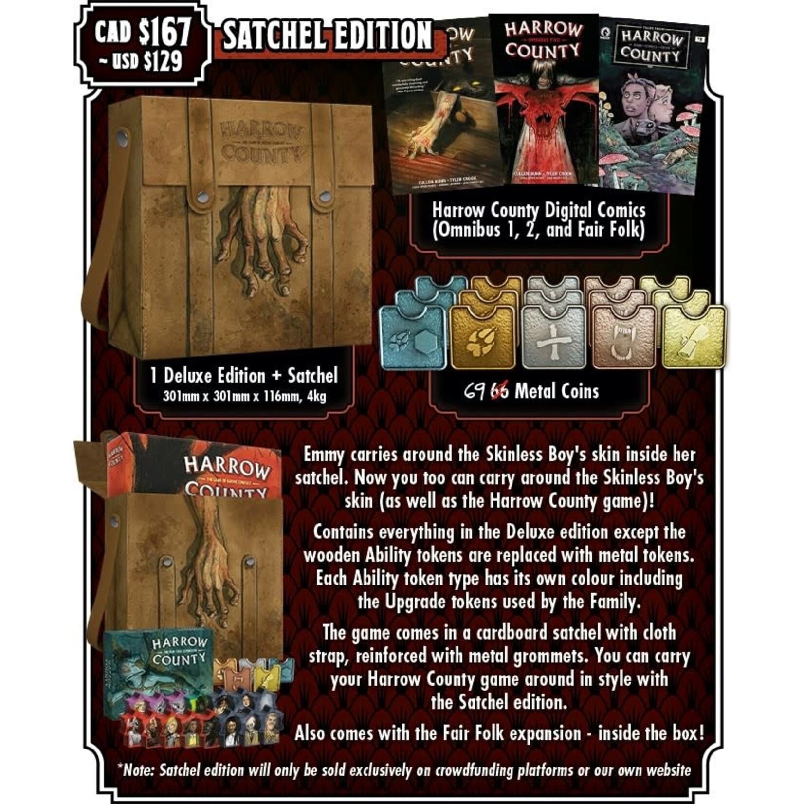 Off The Pages Games Harrow County Satchel Edition