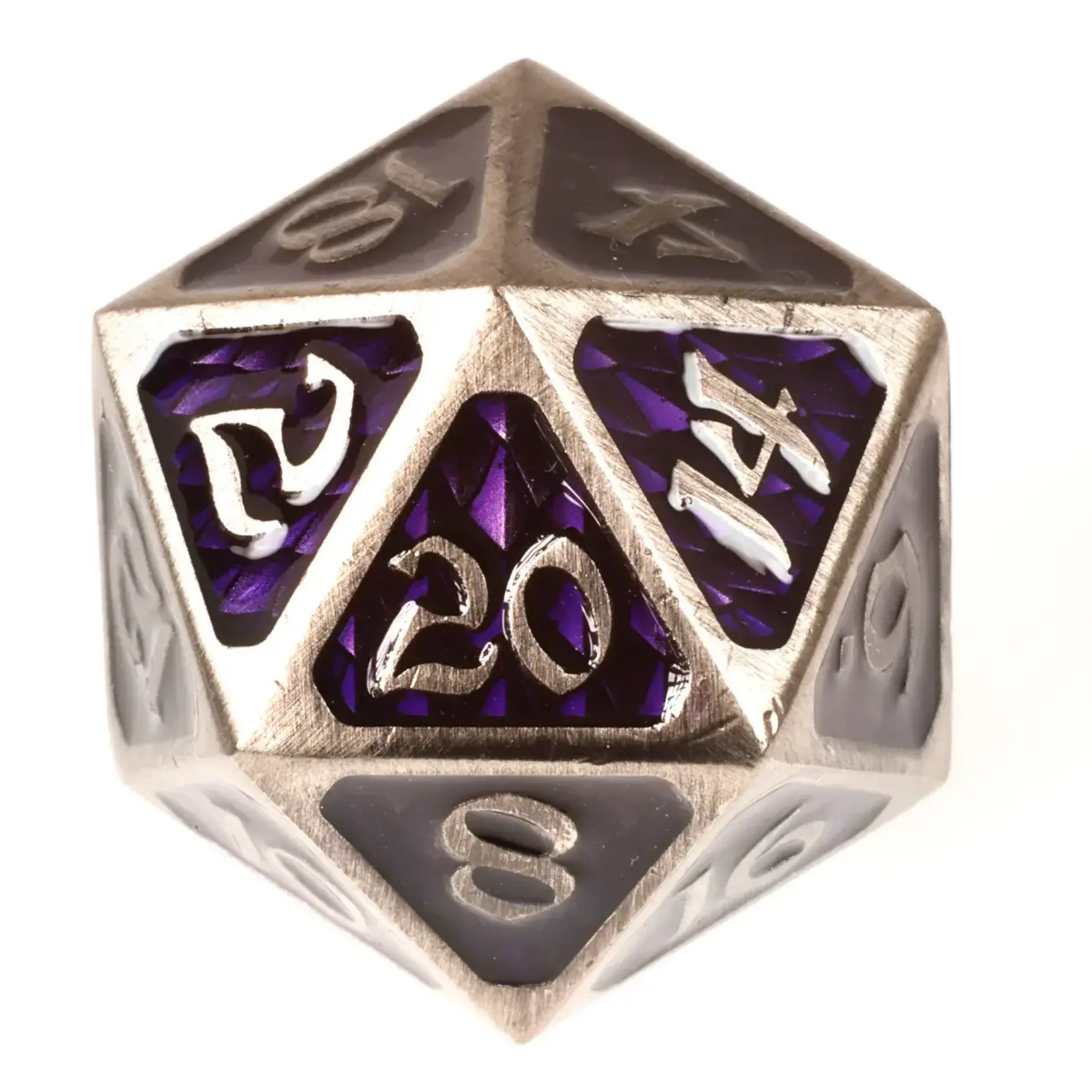 Die Hard Dice Die Hard Dice - Metal Standard Dire D20 - Drakona Gemtooth Edohain