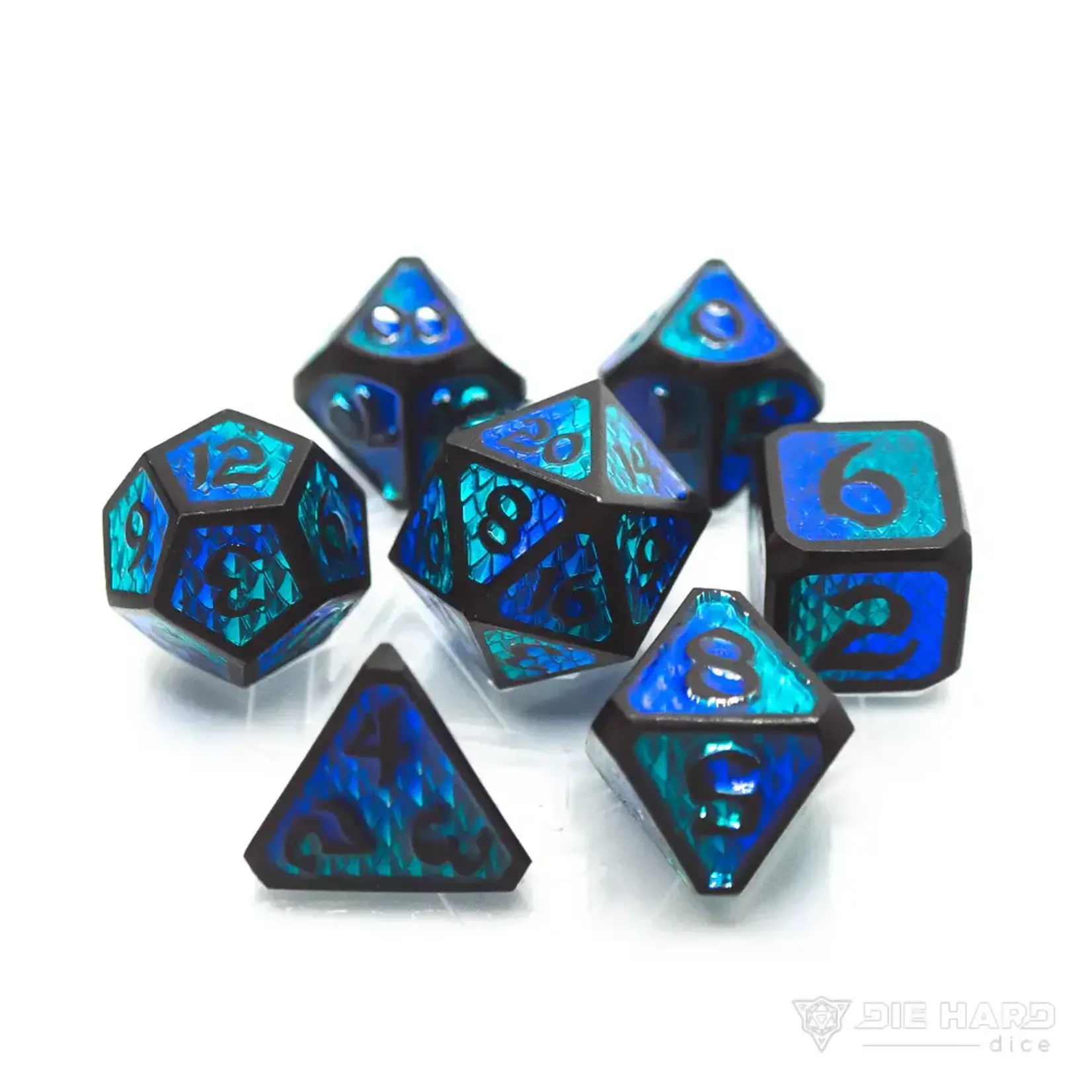 Die Hard Dice Metal 7 Set Drakona Embers Sein Phoenix Fire Games