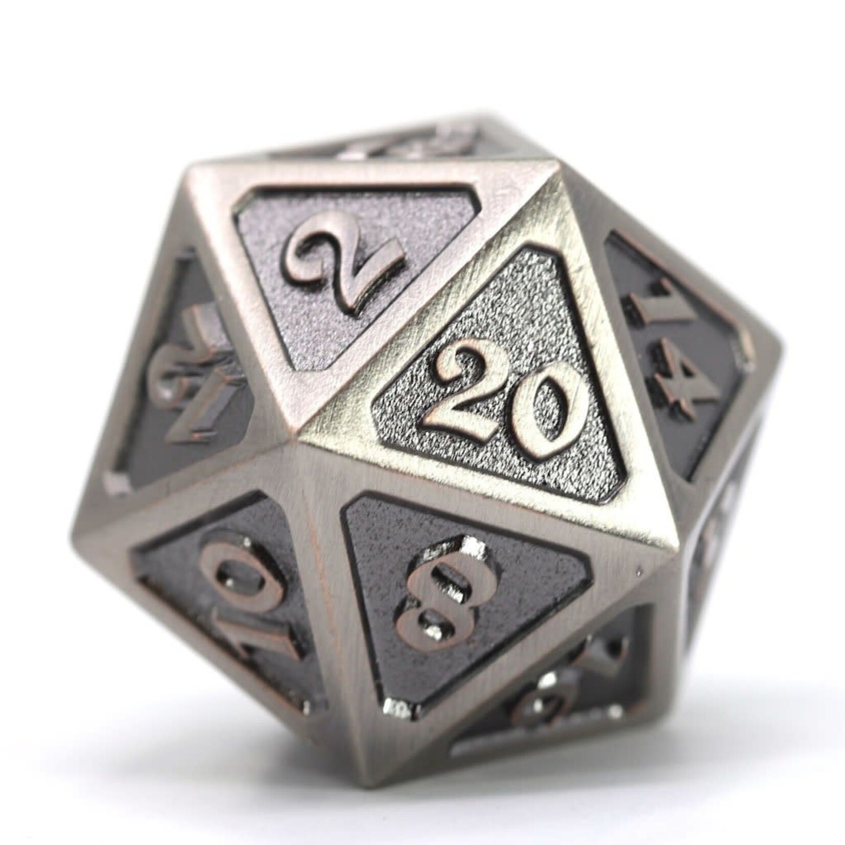 Die Hard Dice Die Hard Dice - Dire D20 - Mythica - Battleworn Silver
