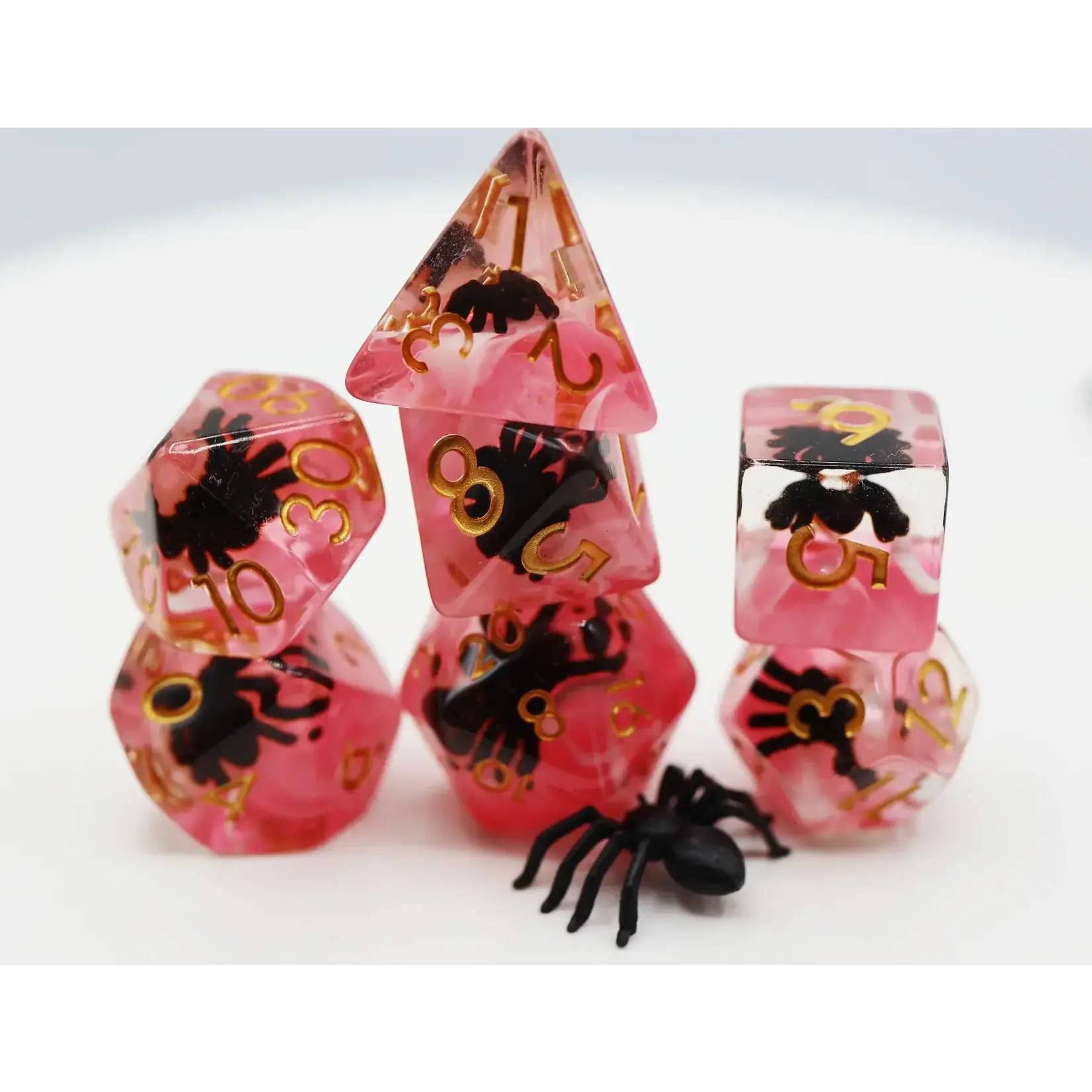 Foam Brain 7 Set Polyhedral Dice - Terror Spider