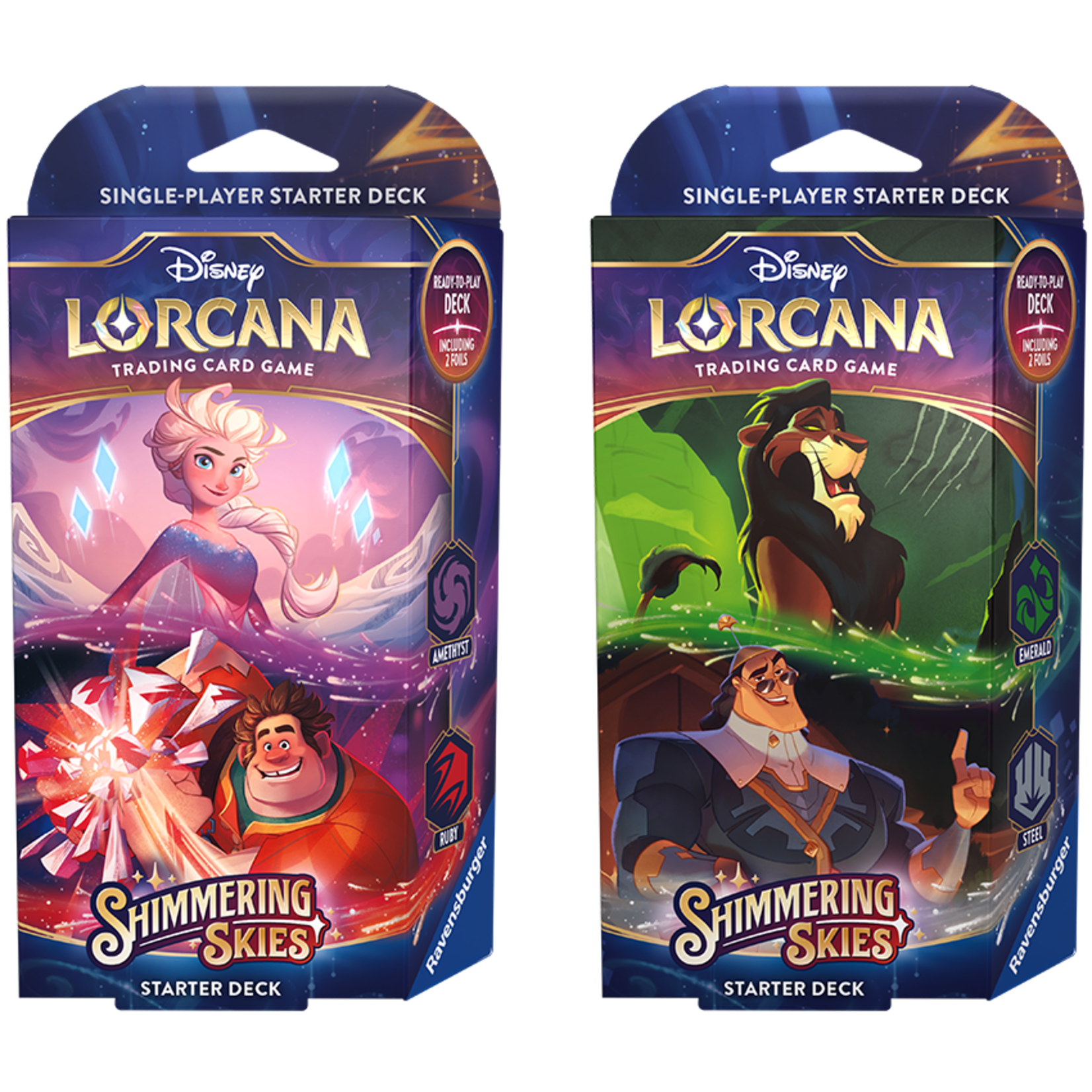 Ravensburger Lorcana: Shimmering Skies Starter Deck - Emerald and Steel