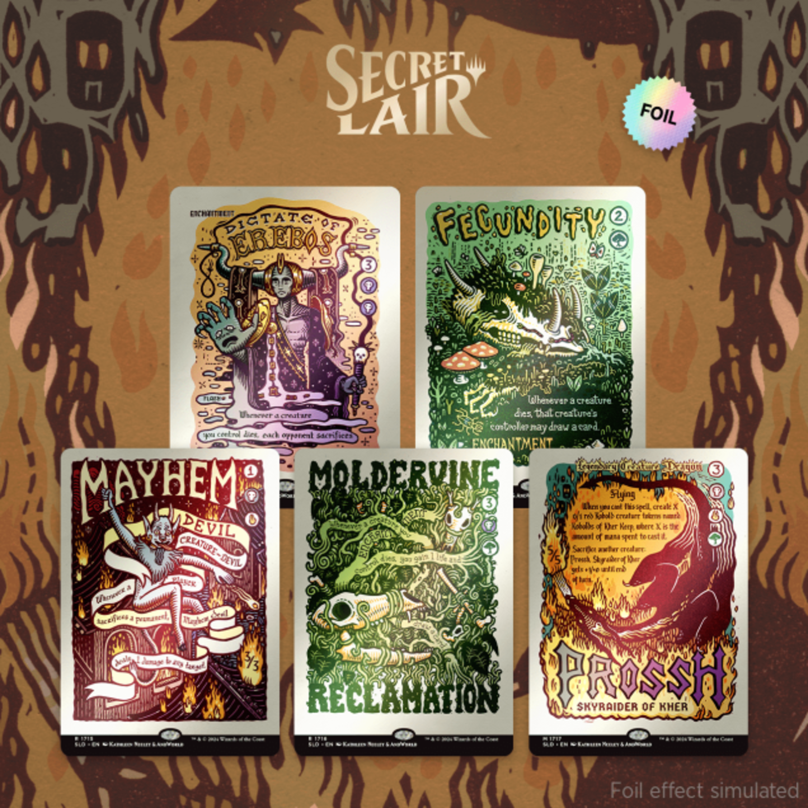 Wizards of the Coast MTG: Secret Lair - Prints of Darkness (Foil)