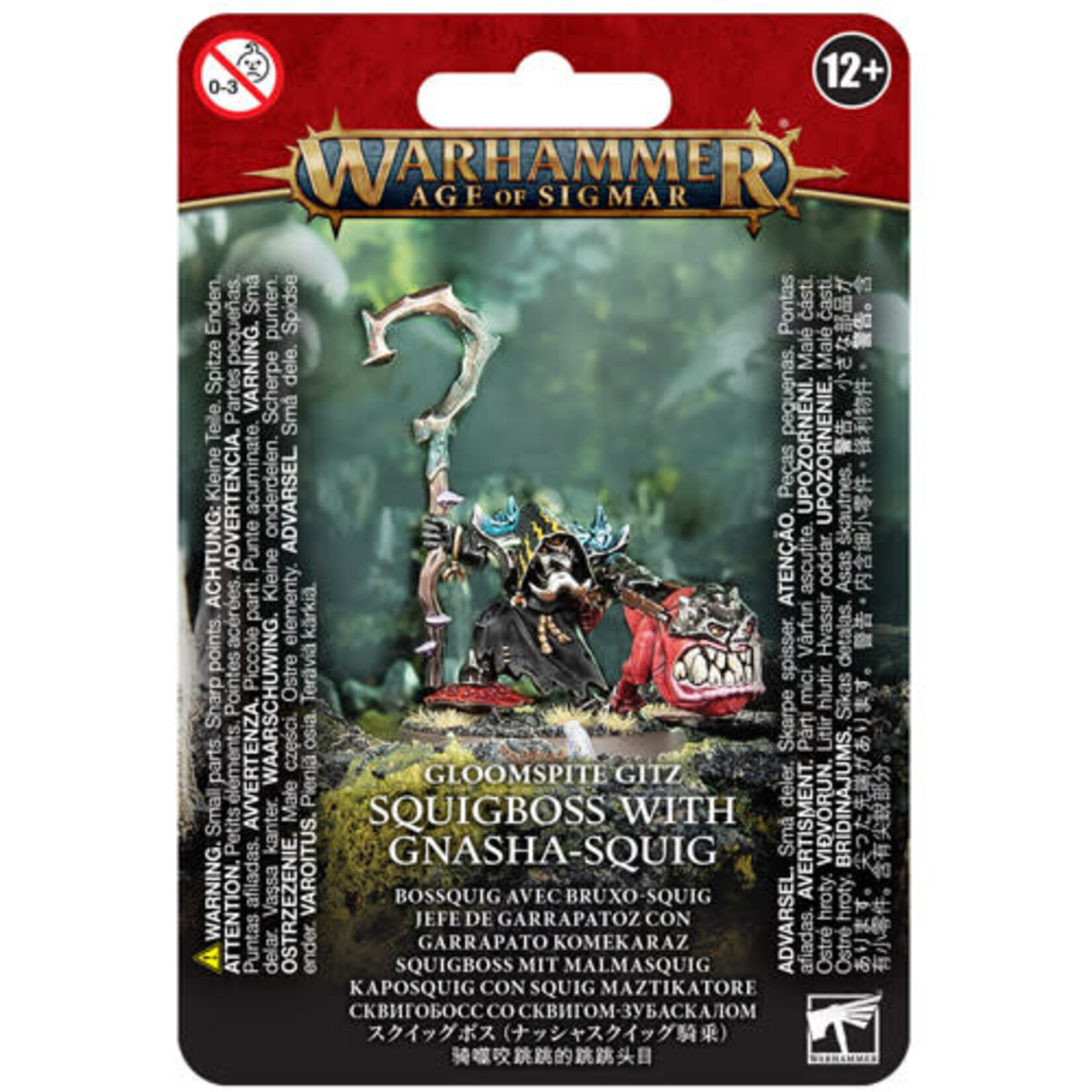 Games Workshop Age of Sigmar: Gloomspite Gitz - Squigboss with Gnasha-Squig