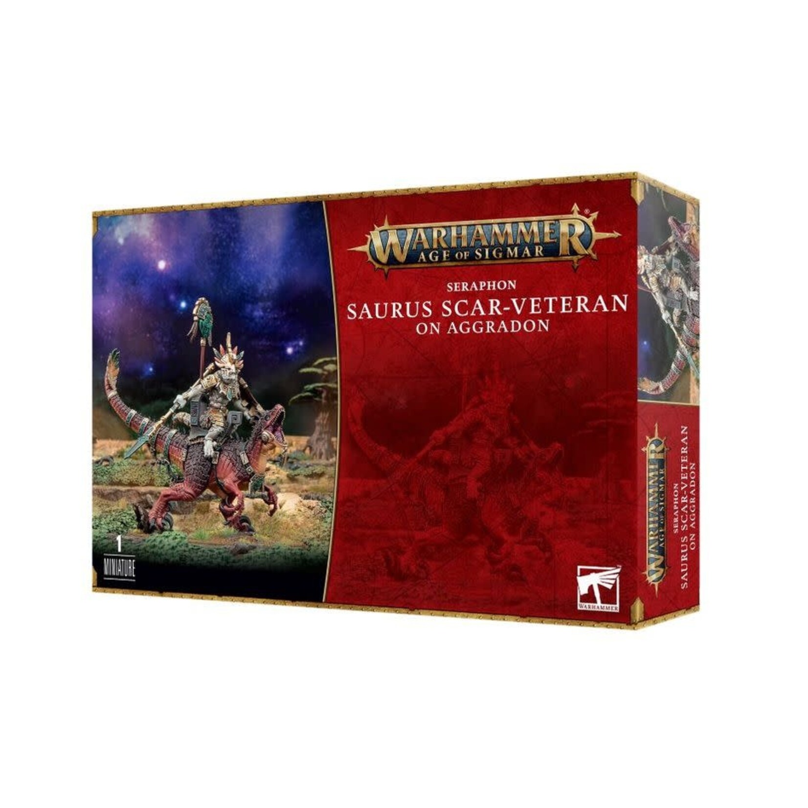 Games Workshop Age of Sigmar: Seraphon - Saurus Scar-Veteran on Aggradon