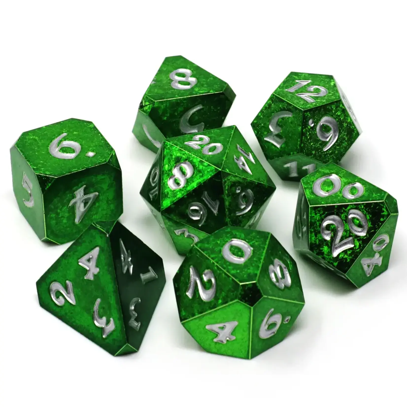 Die Hard Dice Die Hard RPG Dice 7 Set - Thornsinger with Silver