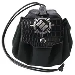 Enhance Gaming Enhance Gaming: Enamel Dice w/ Pouch - Black