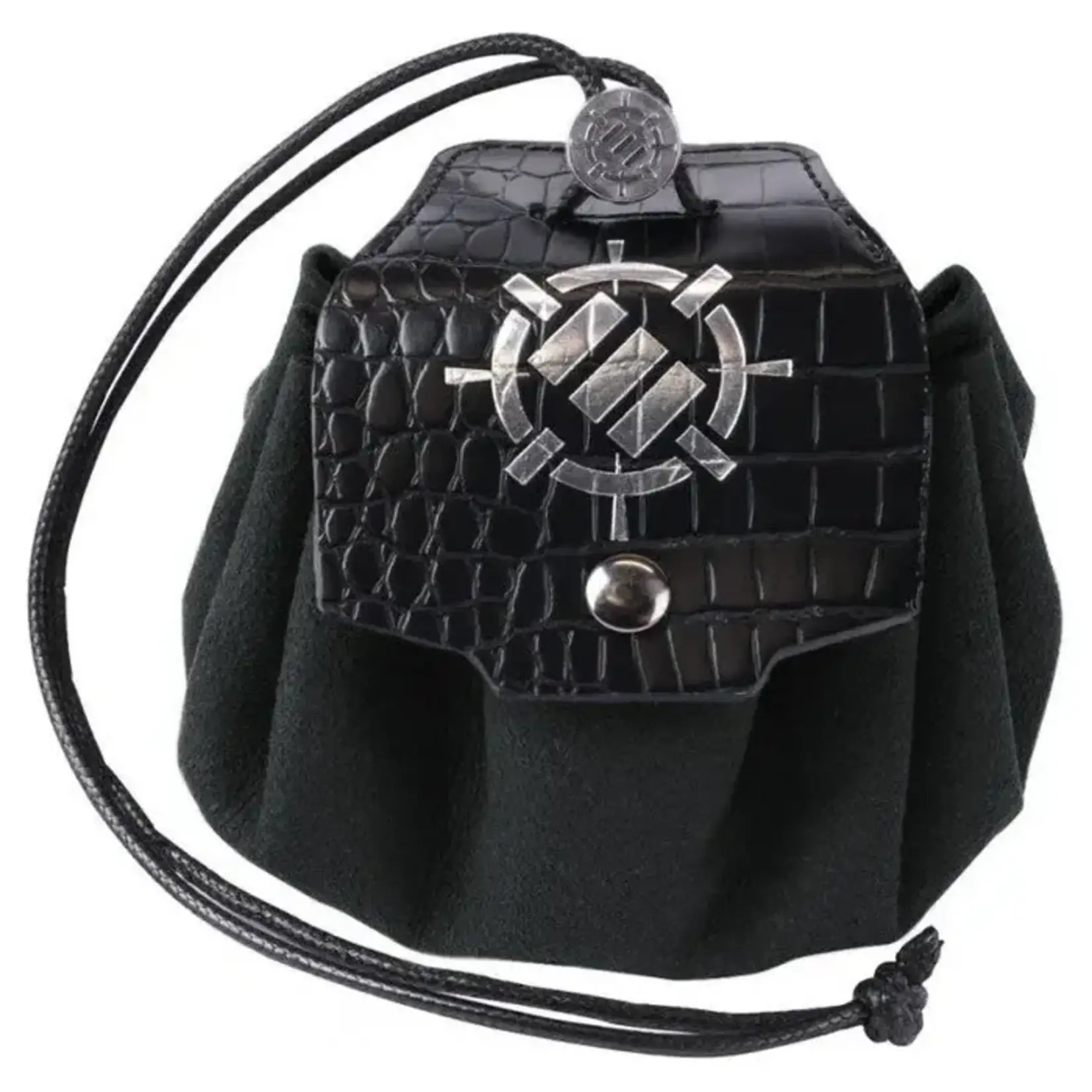 Enhance Gaming Enhance Gaming: Enamel Dice w/ Pouch - Black