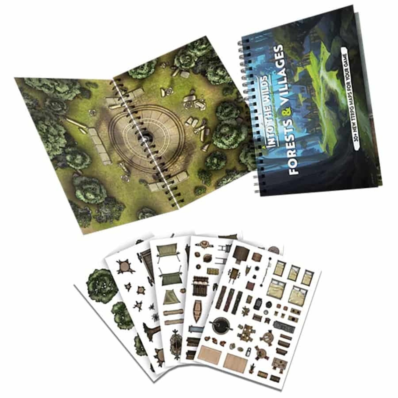 Tom Cartos Into the Wilds: Battlemap Books -