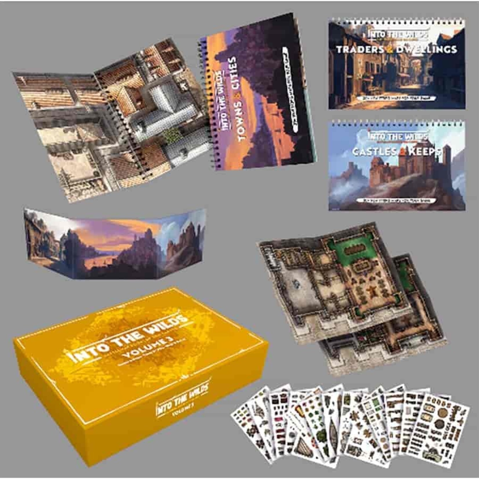 Tom Cartos Into the Wilds: Battlemap Books -