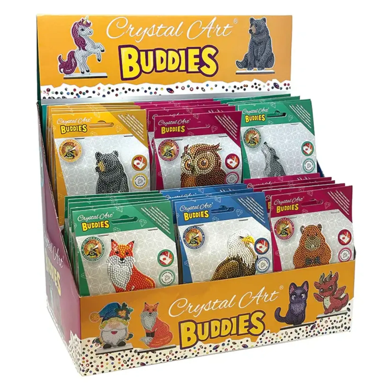Cobble Hill Cobble Hill: Crystal Art Kit Buddies - Wildlife