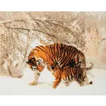 Cobble Hill Cobble Hill: Crystal Art Kit Large - Winter Tigers