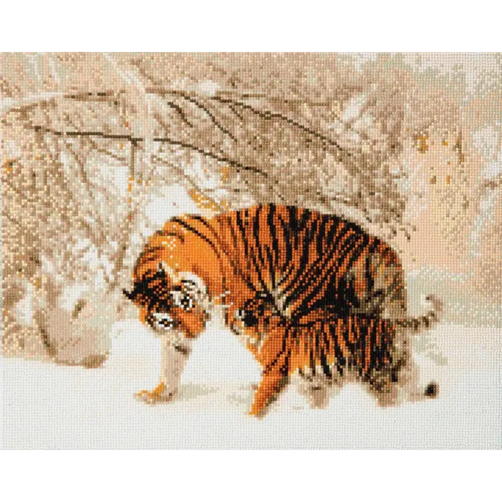 Cobble Hill Cobble Hill: Crystal Art Kit Large - Winter Tigers