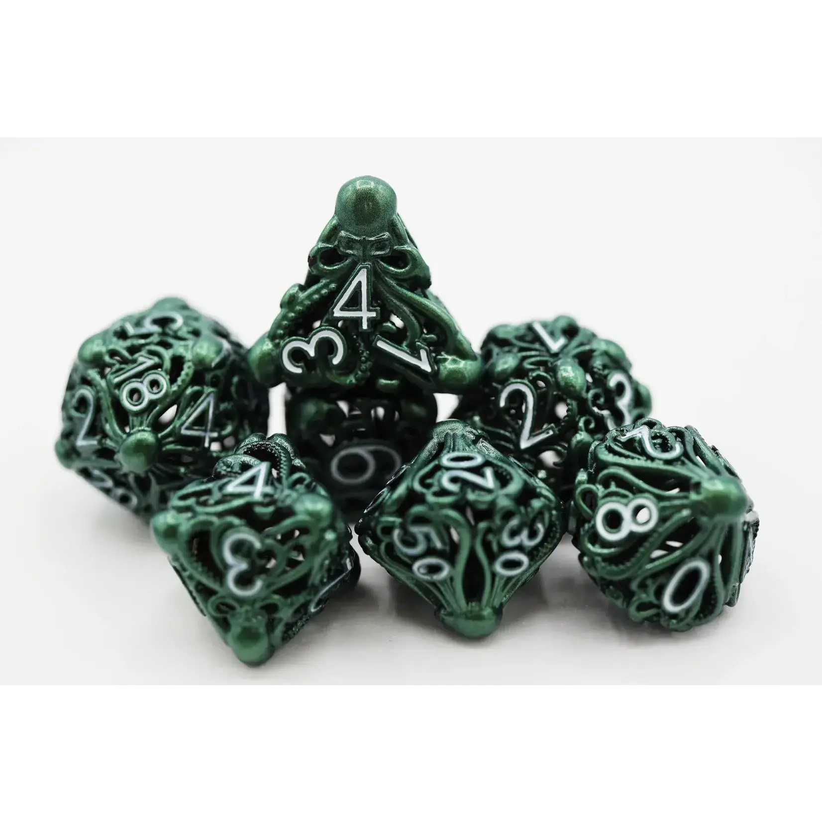 Foam Brain Metal Dice Set - Mind Eater -