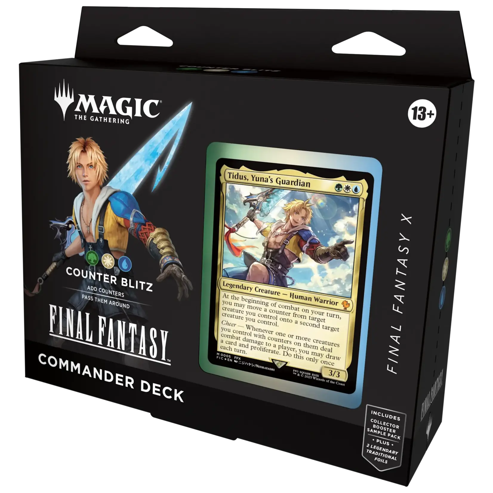Wizards of the Coast MTG: Final Fantasy Commander Deck - Counter Blitz (Tidus - Green White Blue)