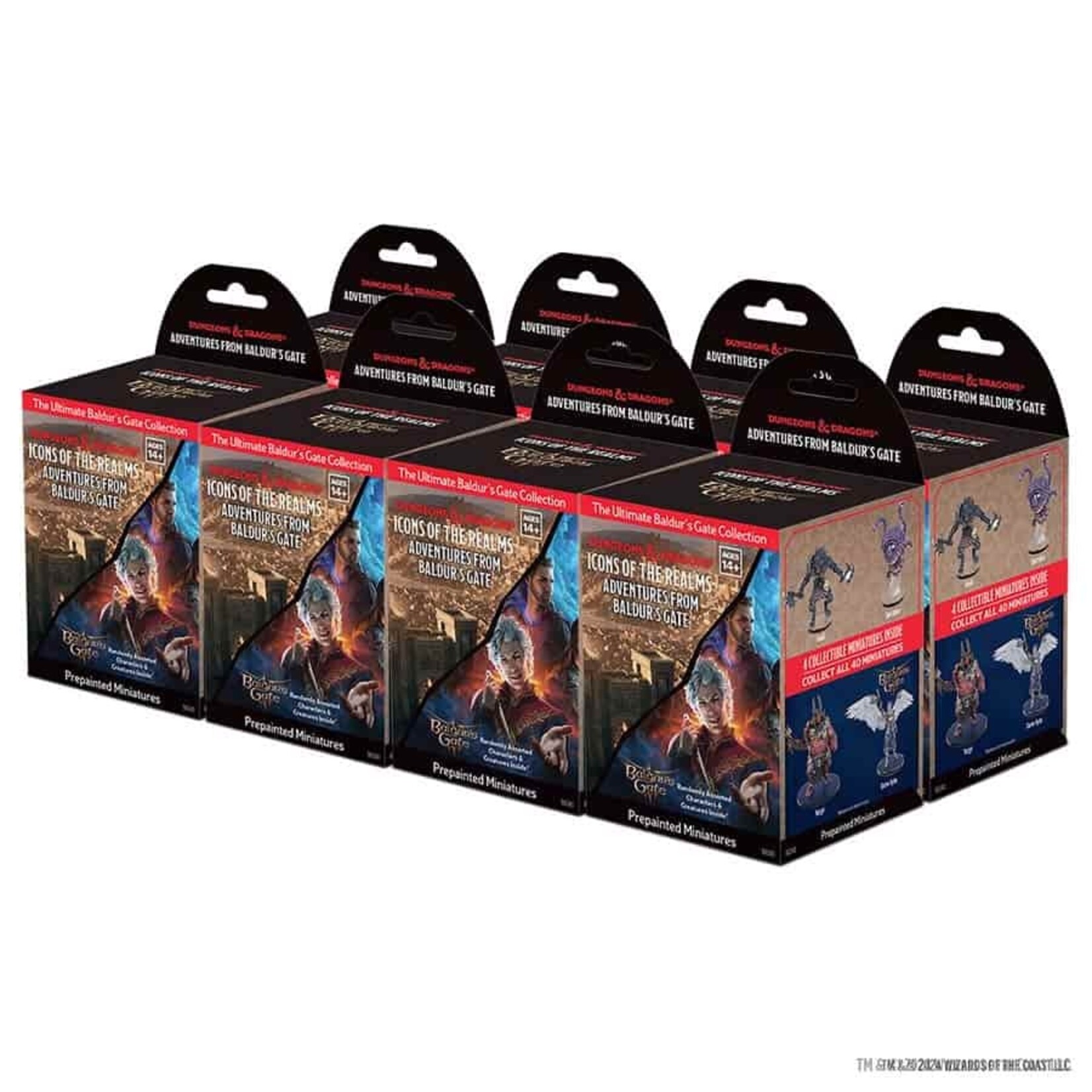 Wiz Kids D&D Prepainted Miniatures: Adventures from Baldur's Gate Booster Brick