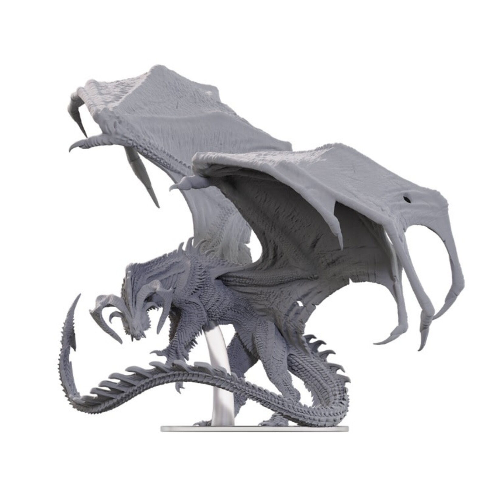 Wiz Kids Unpainted Miniatures: Adult Black Dragon Corruptor - D&D