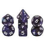 7 Set MINI Polyhedral Dice - Blue Iridescent