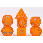 7 Set MINI Polyhedral Dice - Orange Transparent