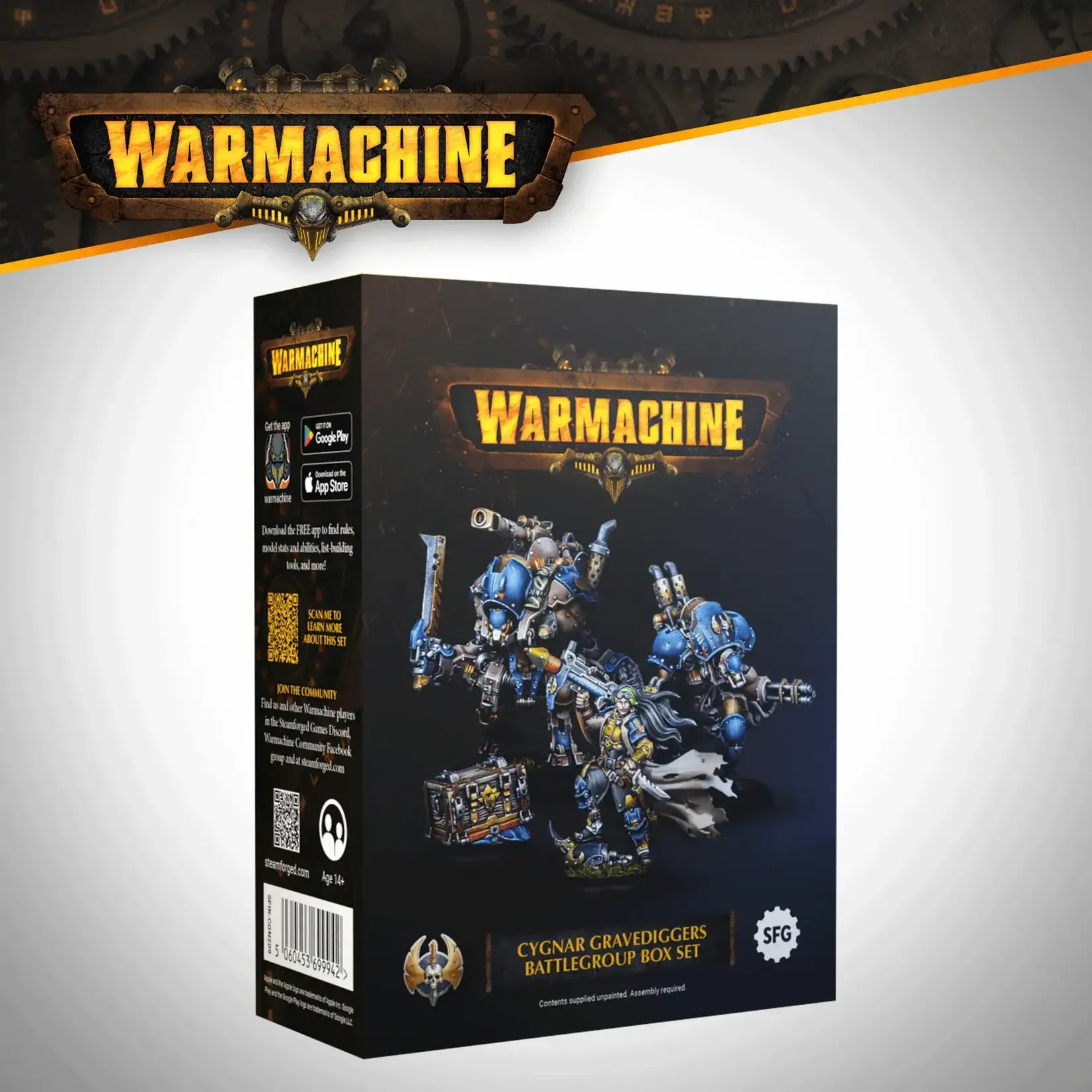 Steamforged Games Warmachine: Cygnar - Gravediggers Battlegroup Box