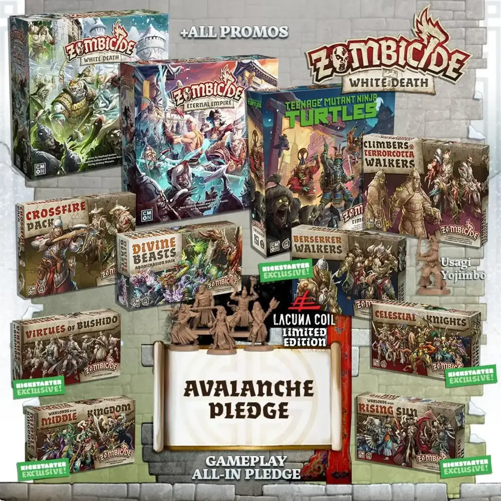 CMON Zombicide: White Death - Avalanche Pledge w/Accessories