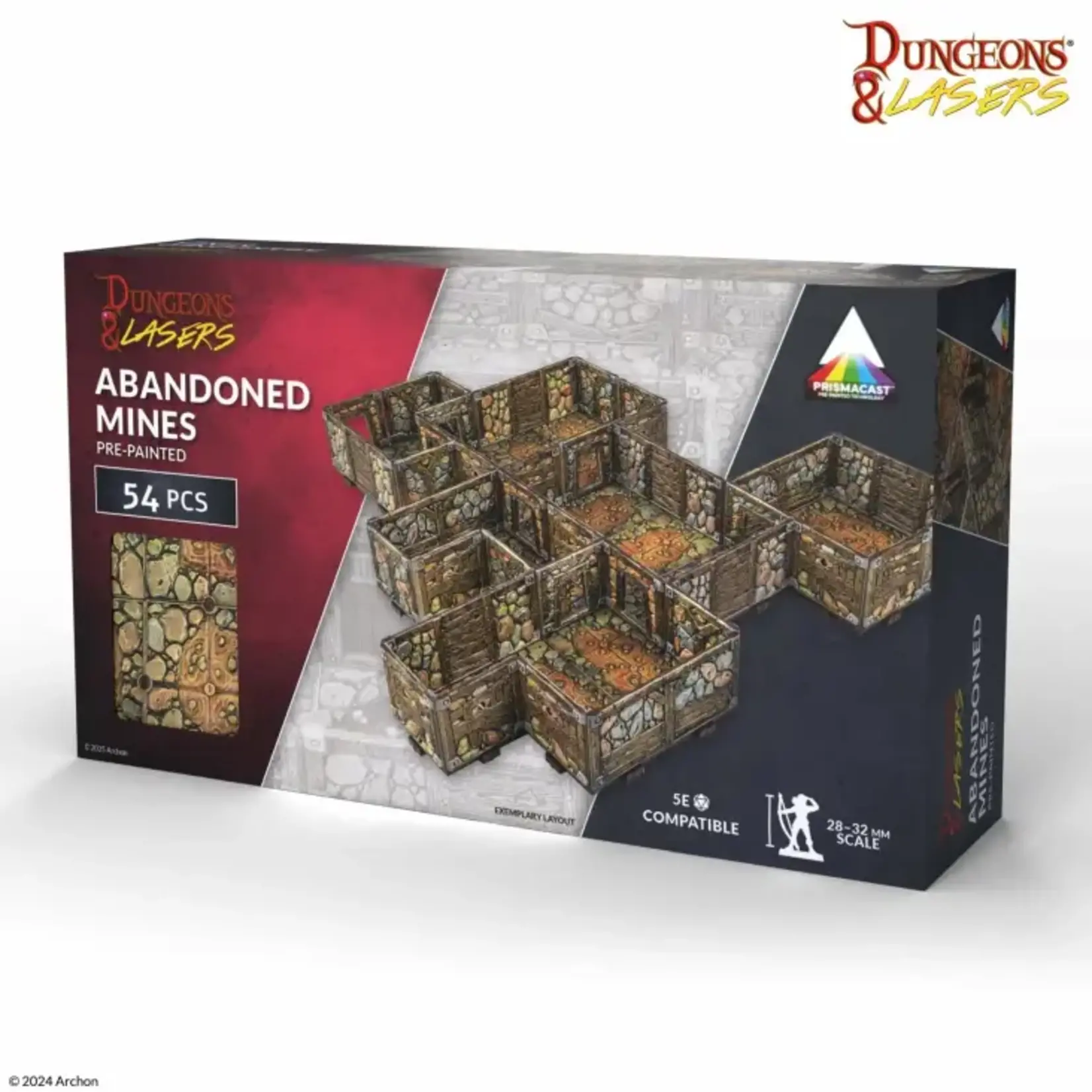 Archon Studios Dungeons & Lasers: Abandoned Mines - Pre-Painted
