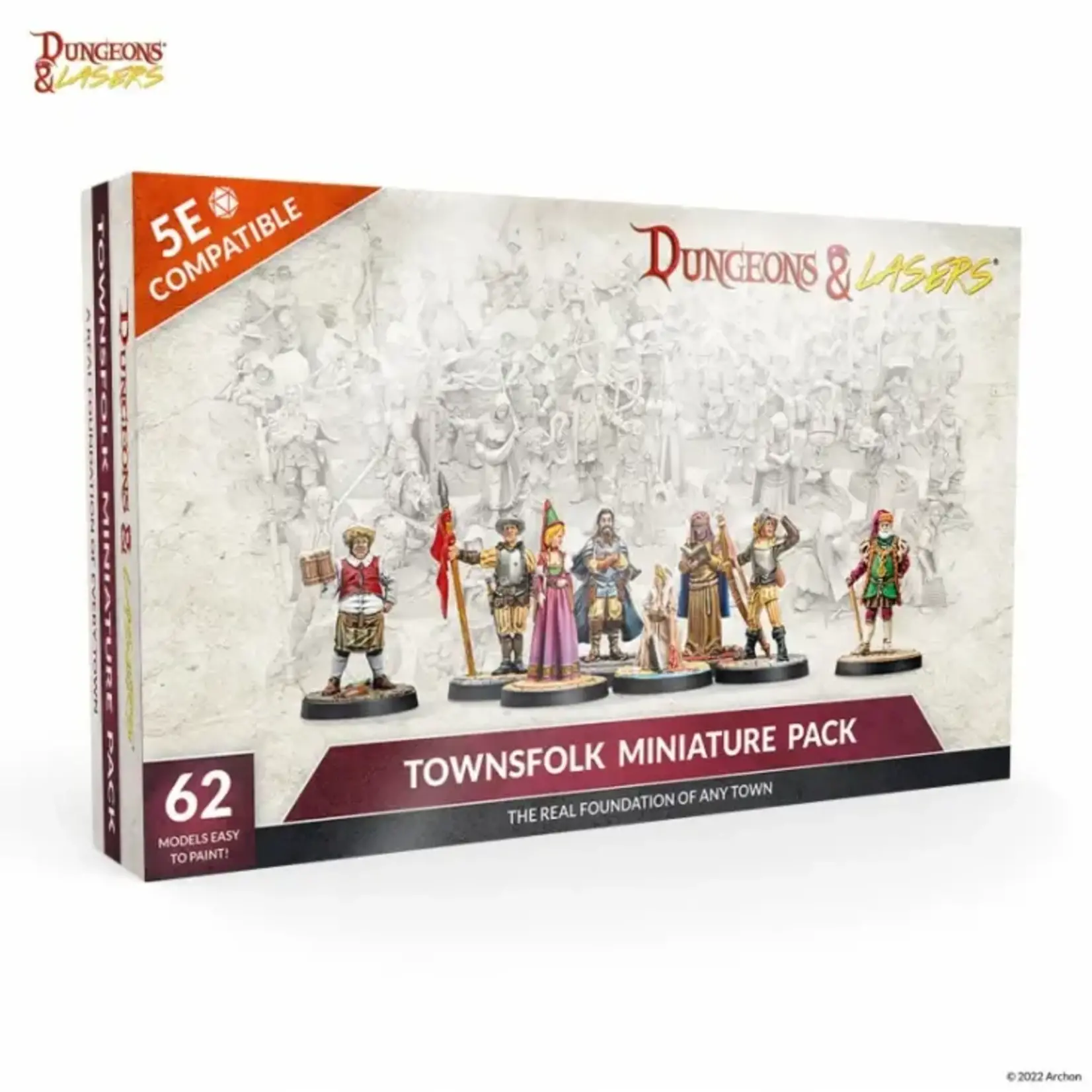 Archon Studios Dungeons & Lasers: Townsfolk Miniature Pack
