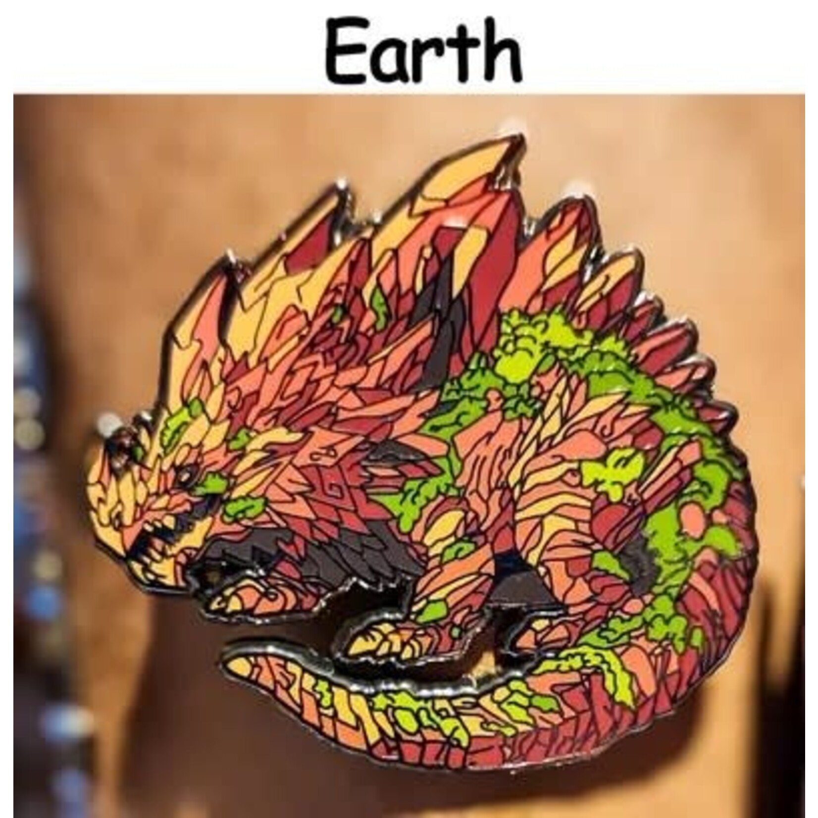 OhhSeeDee Works OhhSeeDee - Earthen Drake Pin