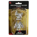Wiz Kids Unpainted Miniatures: Draconian Mage & Foot Soldier - D&D - W22