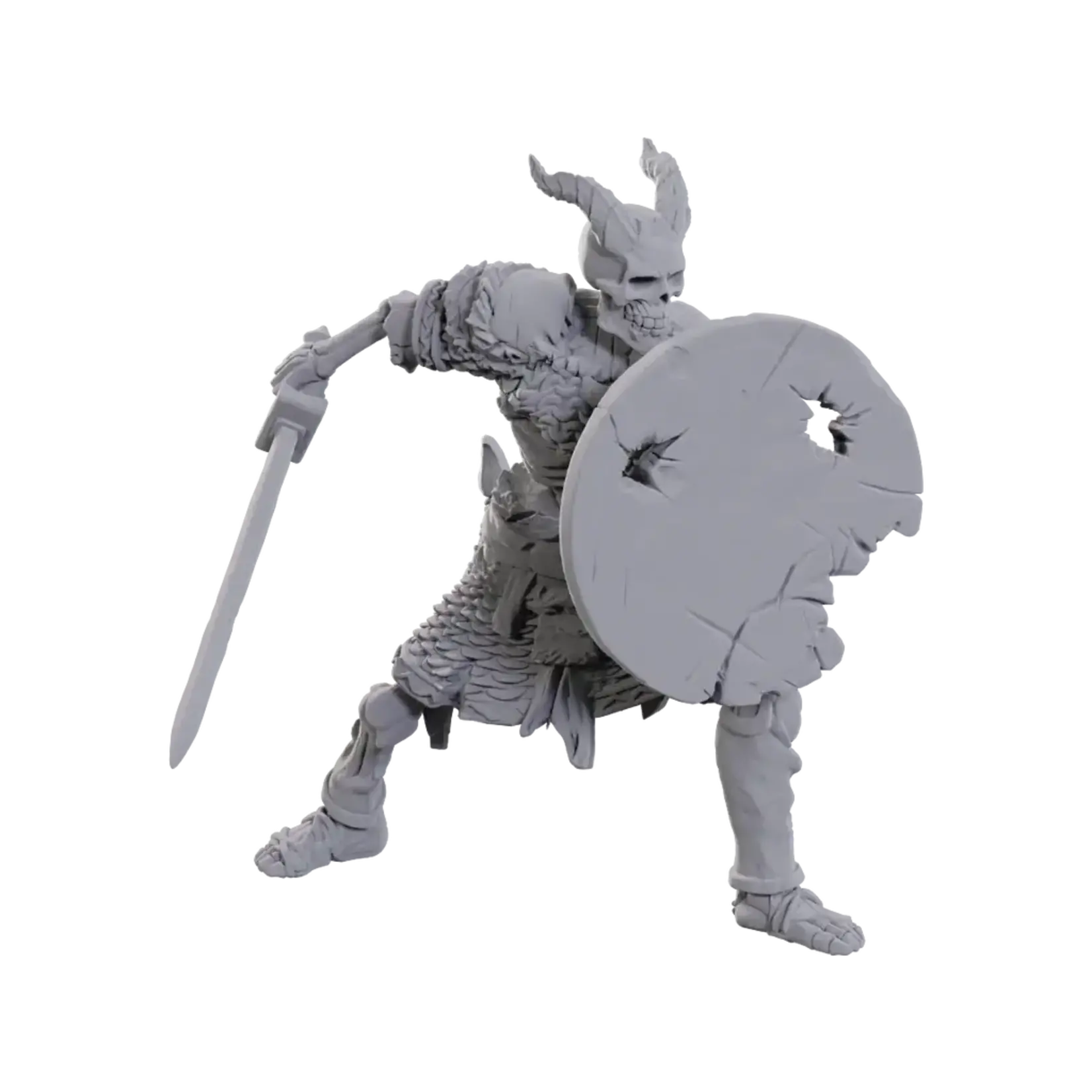 Wiz Kids Unpainted Miniatures: Tiefling Skeleton - D&D - W23