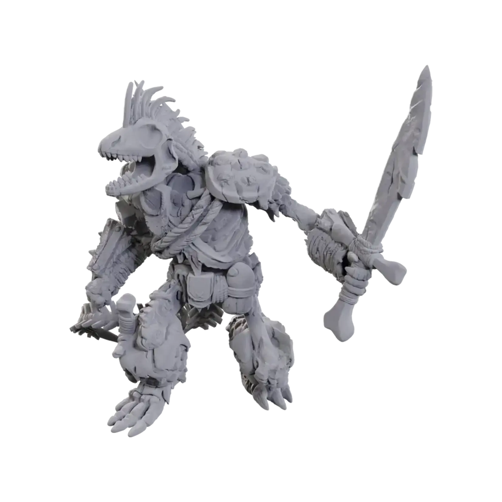 Wiz Kids Unpainted Miniatures: Lizardfolk Skeleton - D&D - W23