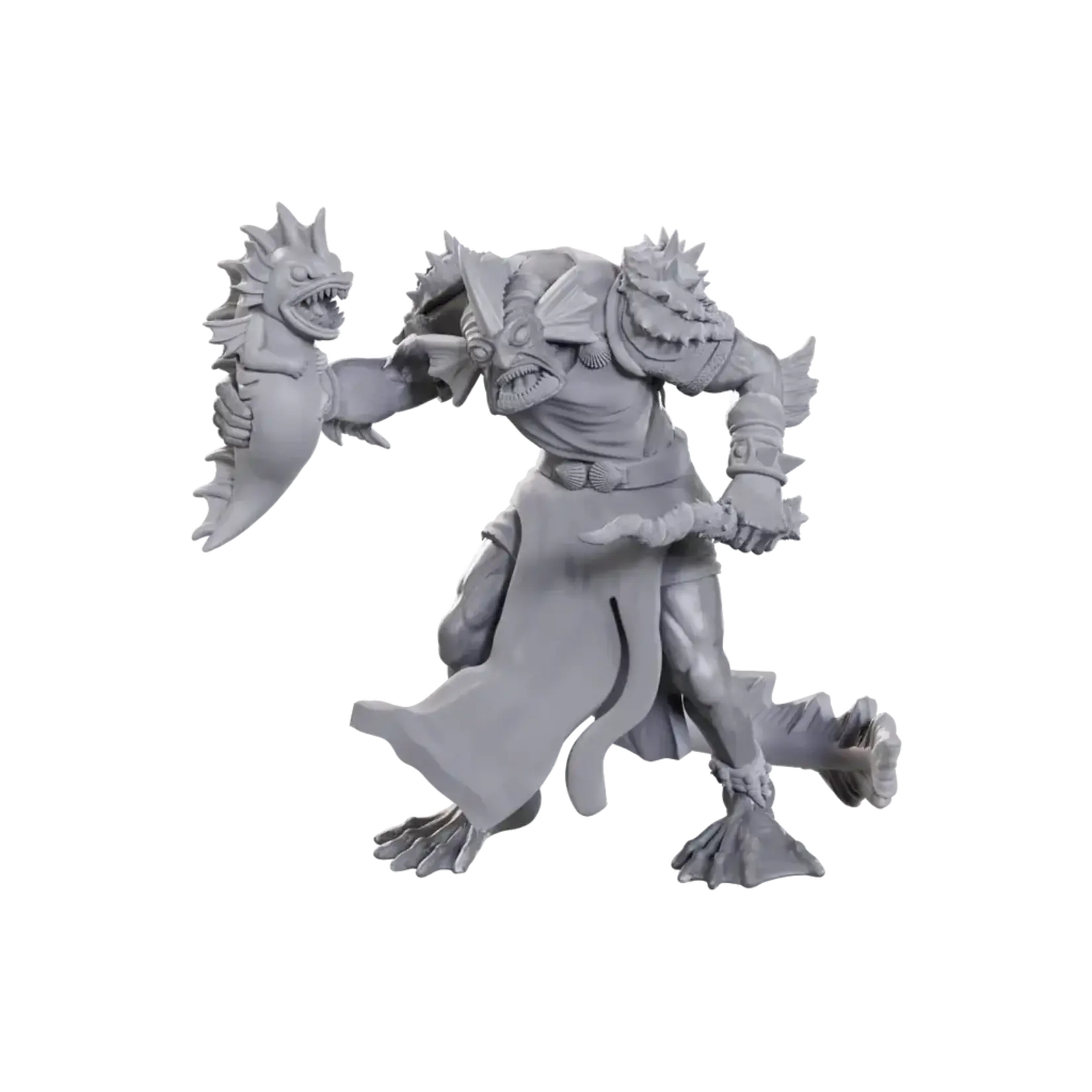 Wiz Kids Unpainted Miniatures: Sahuagin Priestess - D&D - W24