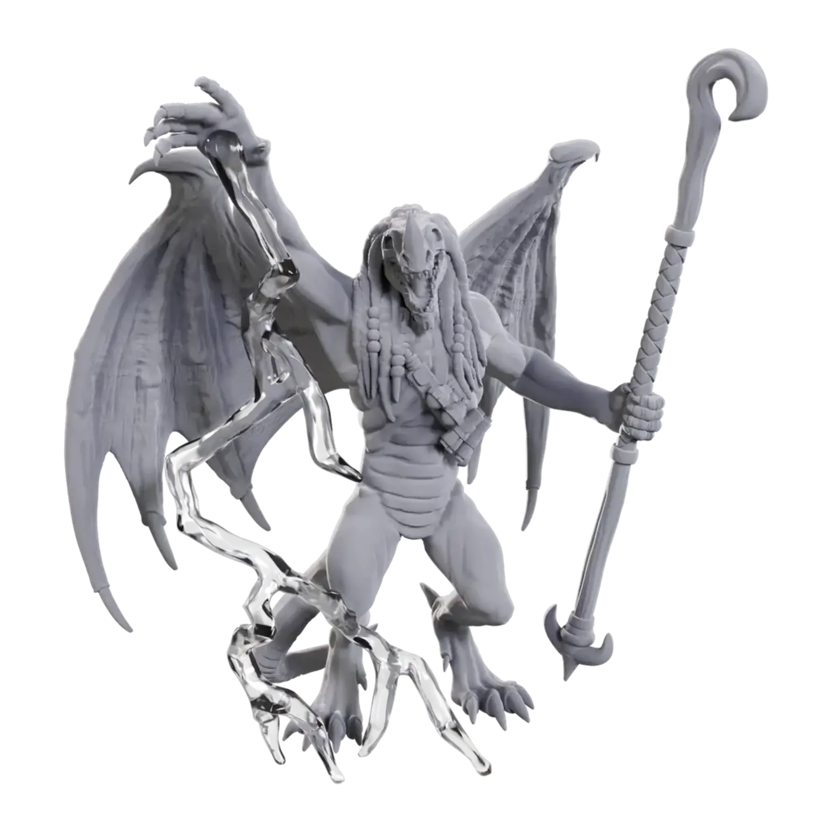 Wiz Kids Unpainted Miniatures: Blue Abishai - D&D - W24