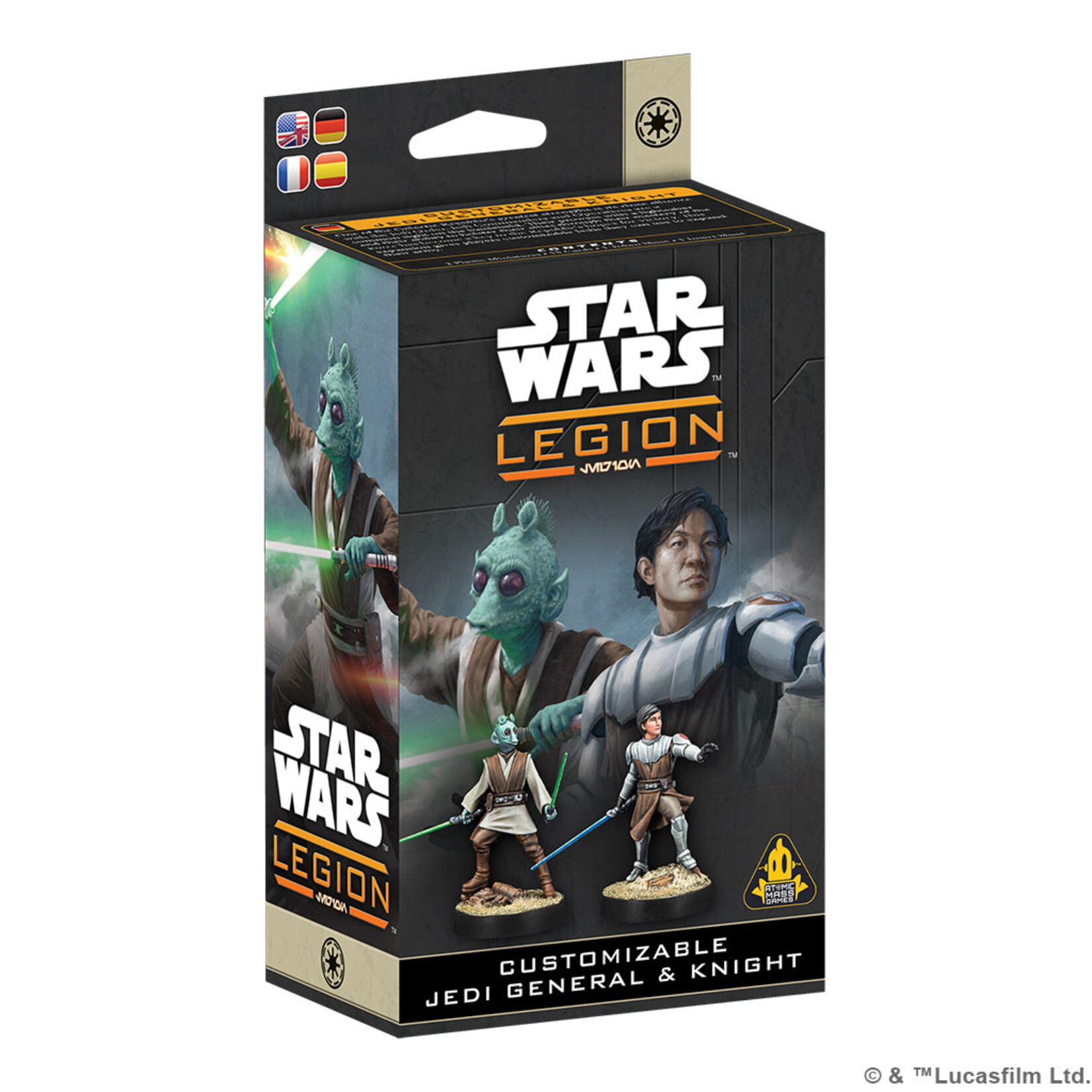 Atomic Mass Games Star Wars Legion: Republic - Customizable Jedi General and Knight