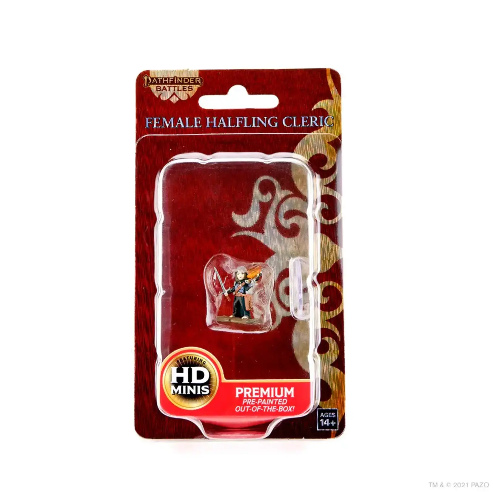 Wiz Kids Premium Painted Figure: Halfling Cleric Female - PF - W03