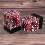 HD Dice 36 12mm D6 Dice Block - Opaque - Crimson/Black