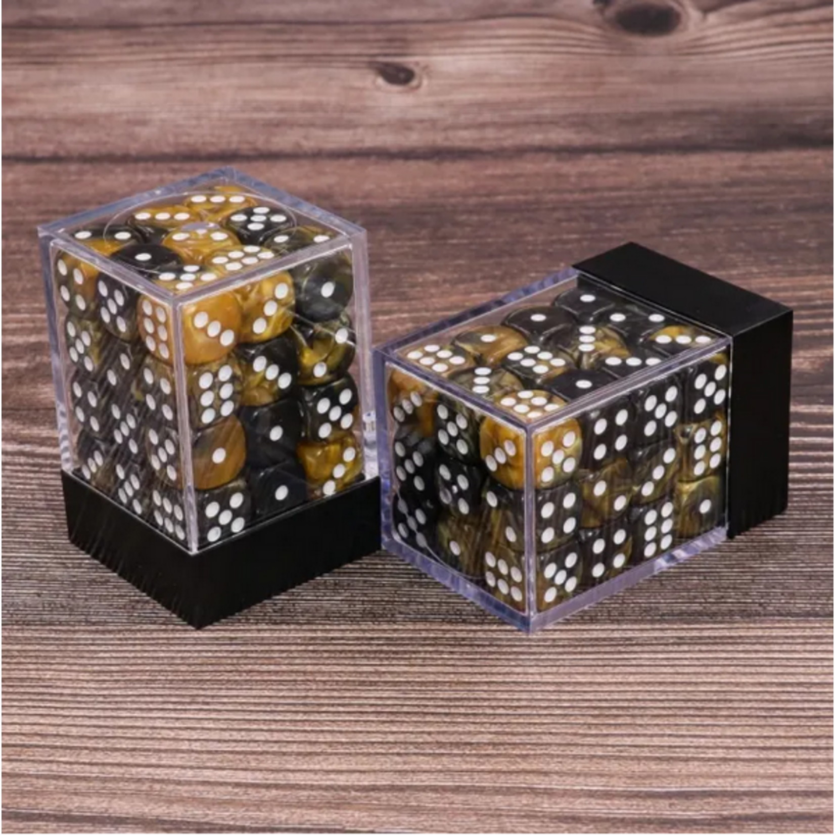 HD Dice 36 12mm D6 Dice Block - Opaque - Gold/Black