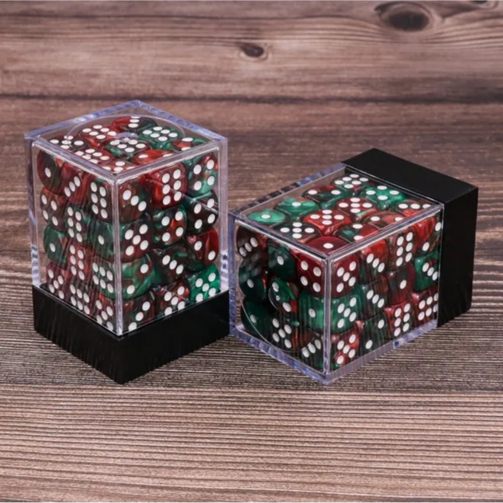 HD Dice 36 12mm D6 Dice Block - Opaque - Red/Green