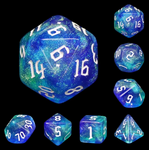 HD Dice 7 Set Polyhedral Dice - Meteor Storms
