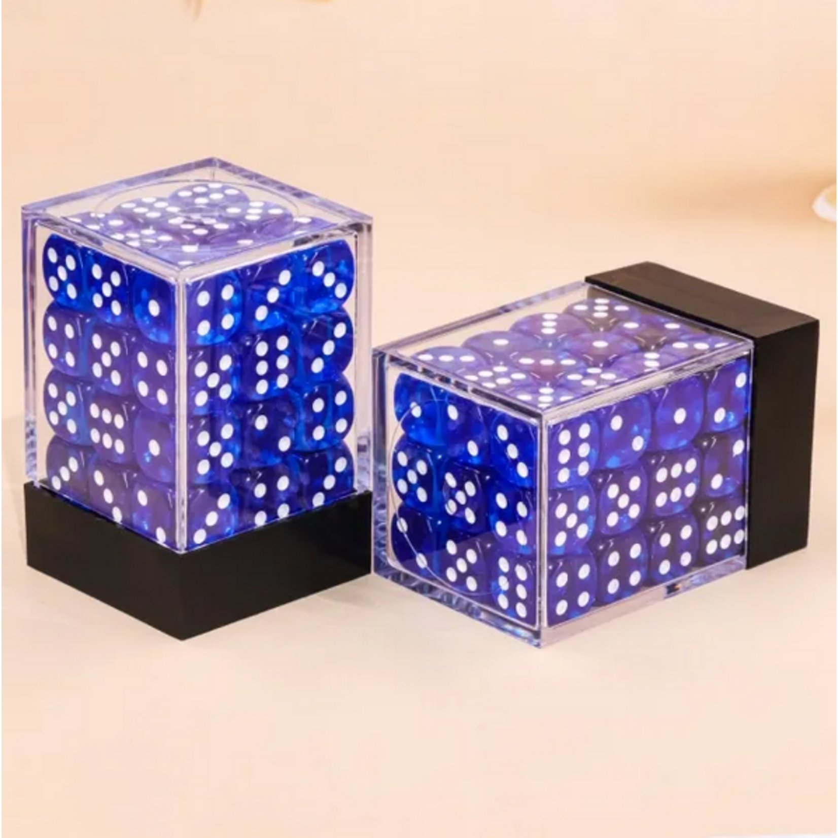 HD Dice 36 12mm D6 Dice Block - Translucent - Blue