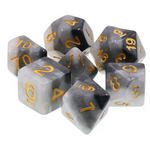 HD Dice 7 Set Polyhedral Dice - Gray Gradient