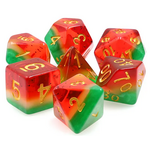 HD Dice 7 Set Polyhedral Dice - Watermelon