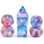 HD Dice 7 Set Polyhedral Dice - Artery and Vein