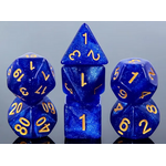 HD Dice 7 Set Polyhedral Dice - Azure Blue