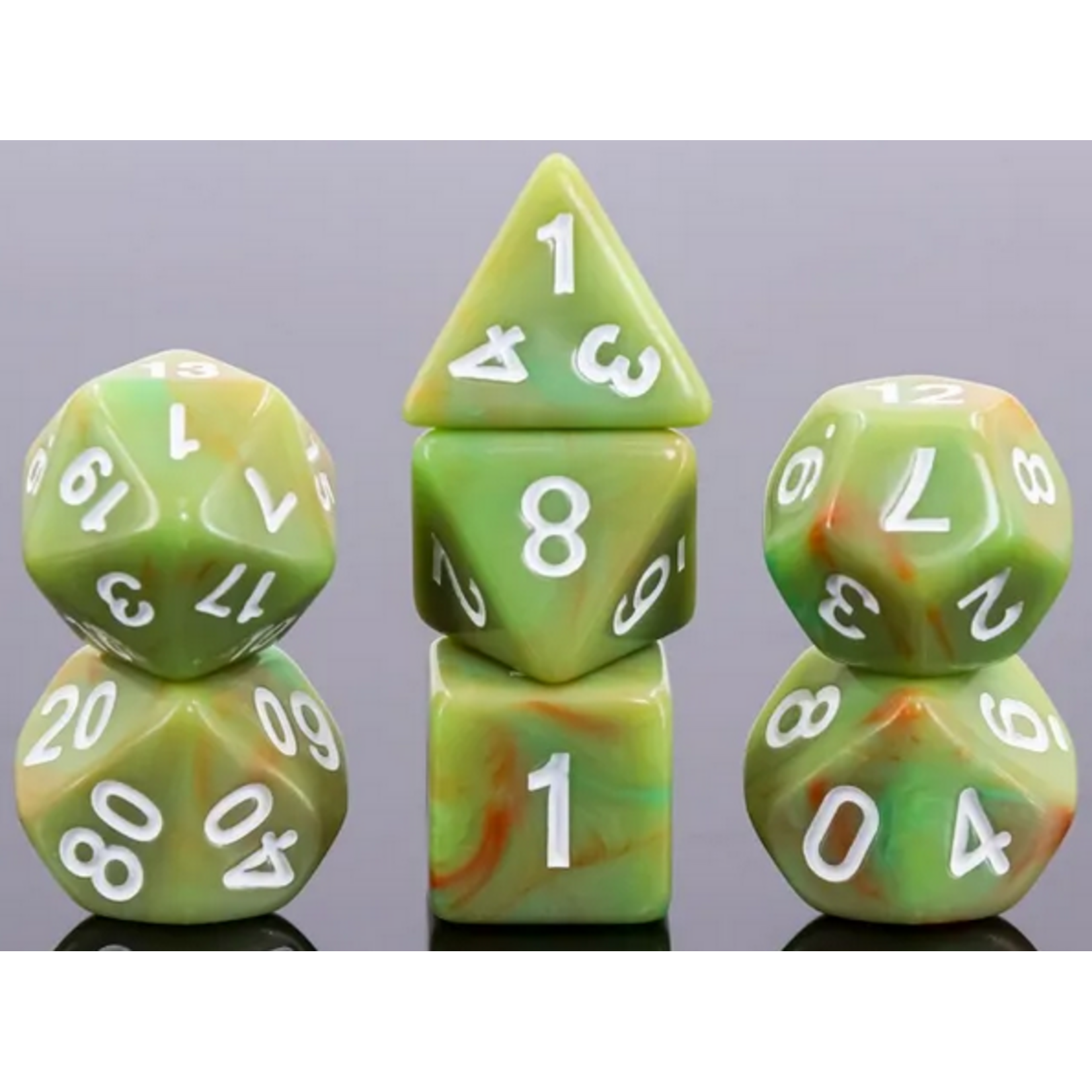 HD Dice 7 Set Polyhedral Dice - Azure Wind
