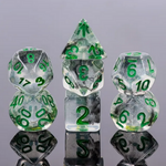 HD Dice 7 Set Polyhedral Dice - Black Ink