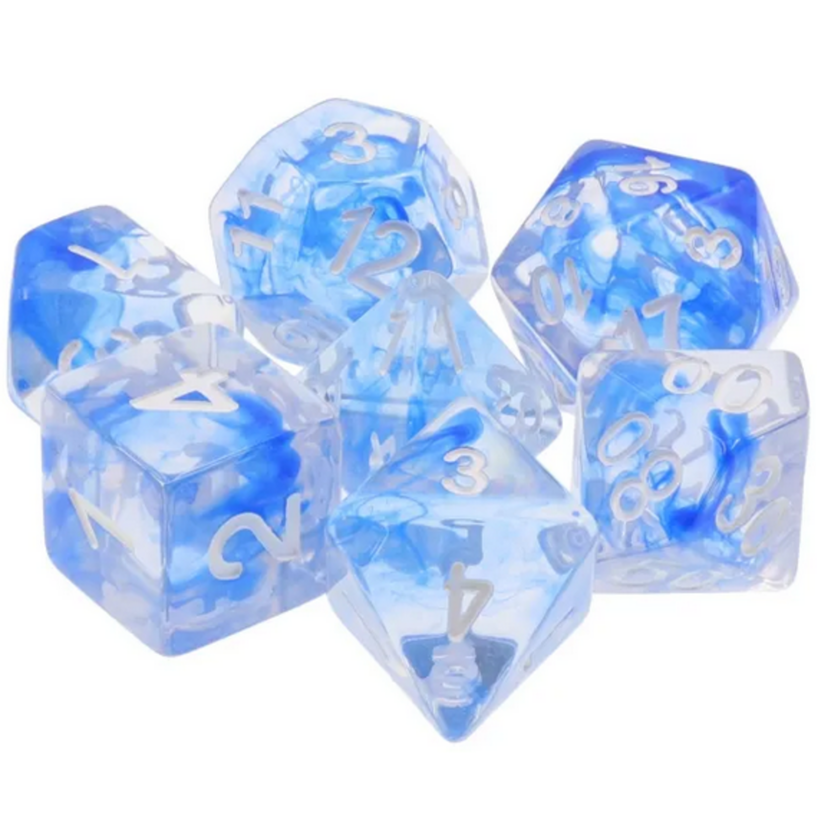 HD Dice 7 Set Polyhedral Dice - Blue Nebula