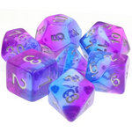 HD Dice 7 Set Polyhedral Dice - Twilight Sky