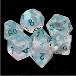 HD Dice 7 Set Polyhedral Dice - Winter Walker