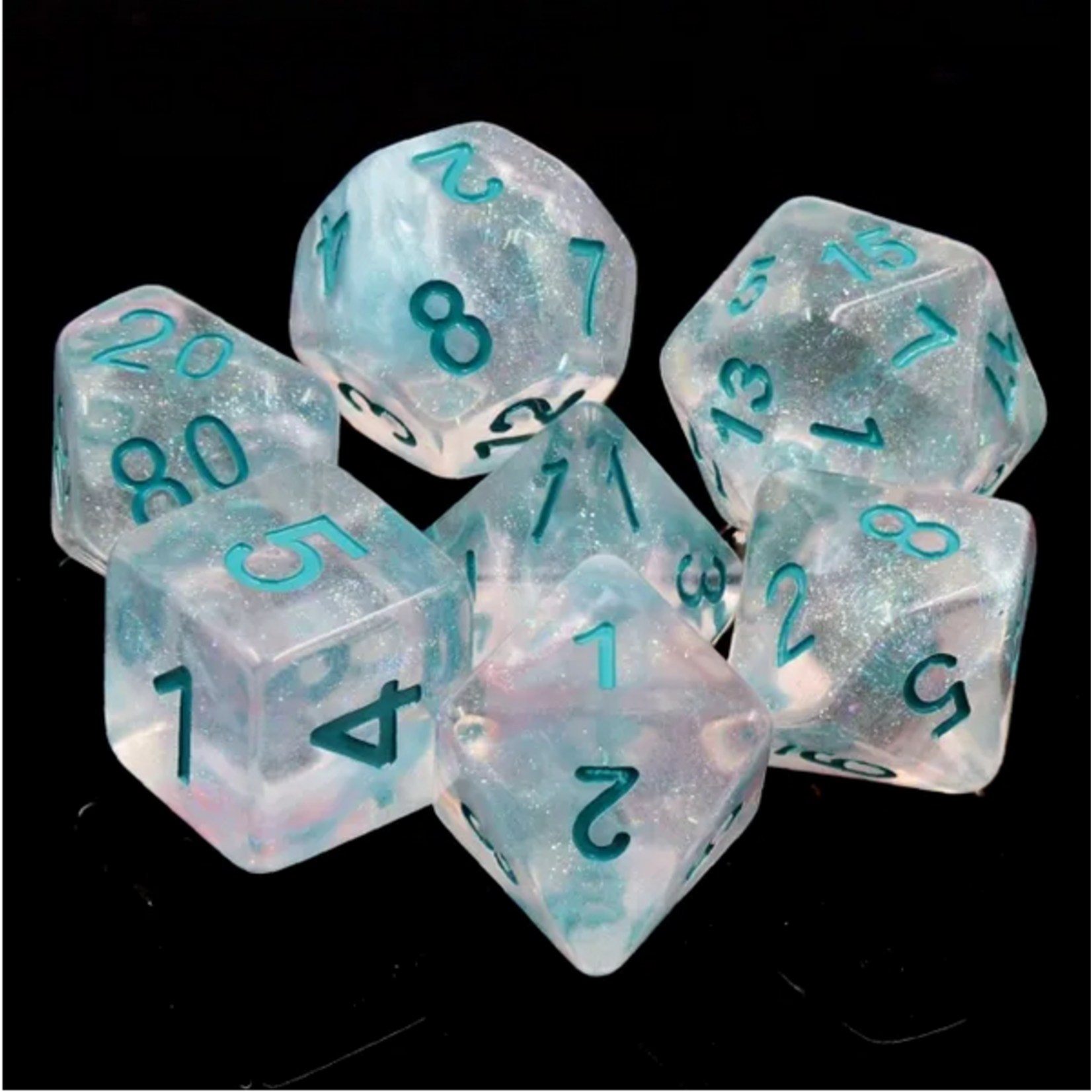 HD Dice 7 Set Polyhedral Dice - Winter Walker